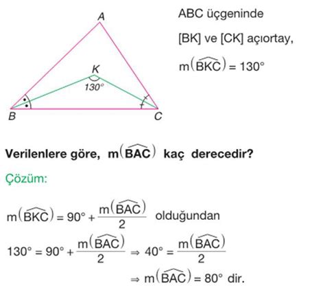 9 sınıf üçgenler çözümlü sorular